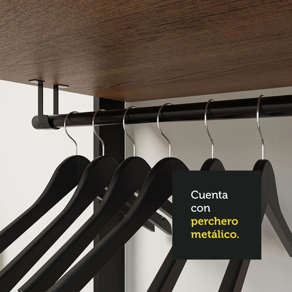 Estante Multiuso Organizador 4 Cajones 258cm Marrón/Negro - Image 6