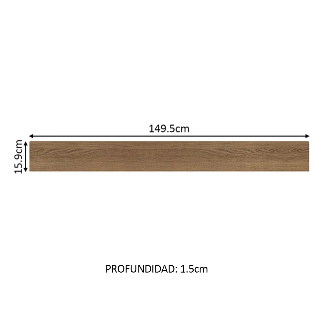 Frente Falsa para Bajo Mesada Madesa Glamy 150 cm Marrón - Image 2