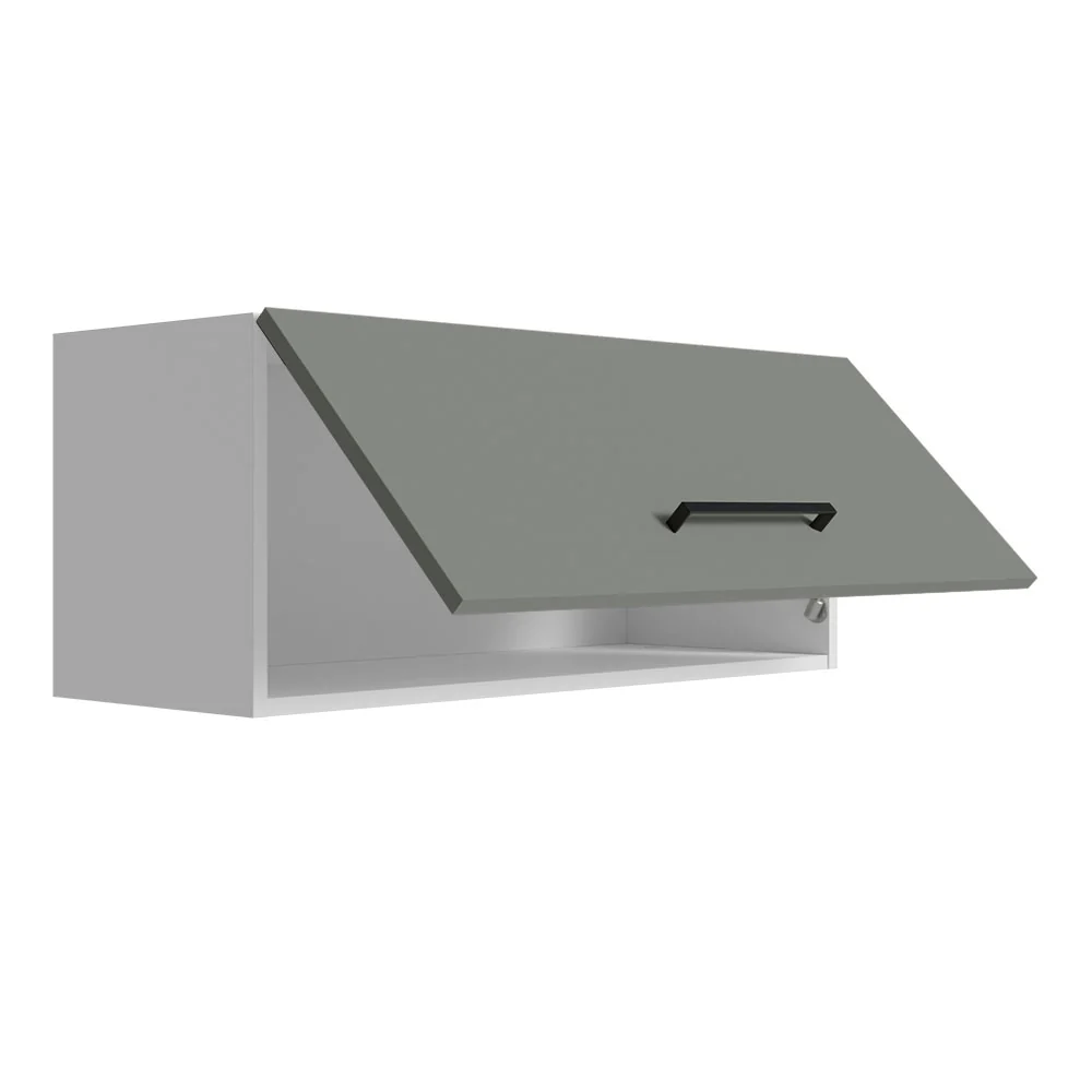 Gabinete Superior Multiuso Garaje 80cm Blanco/Gris Agata - Image 6