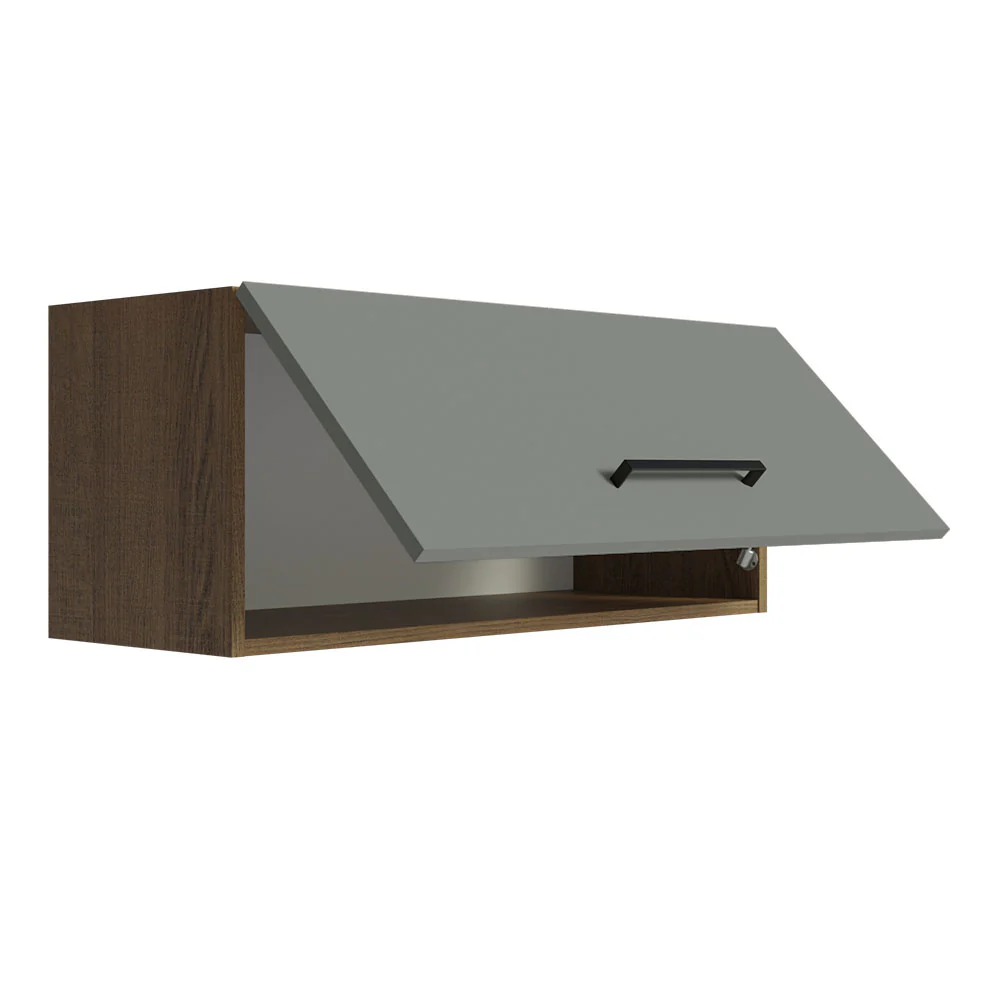 Gabinete Superior Multiuso Garaje 80cm Marrón/Gris Agata - Image 4
