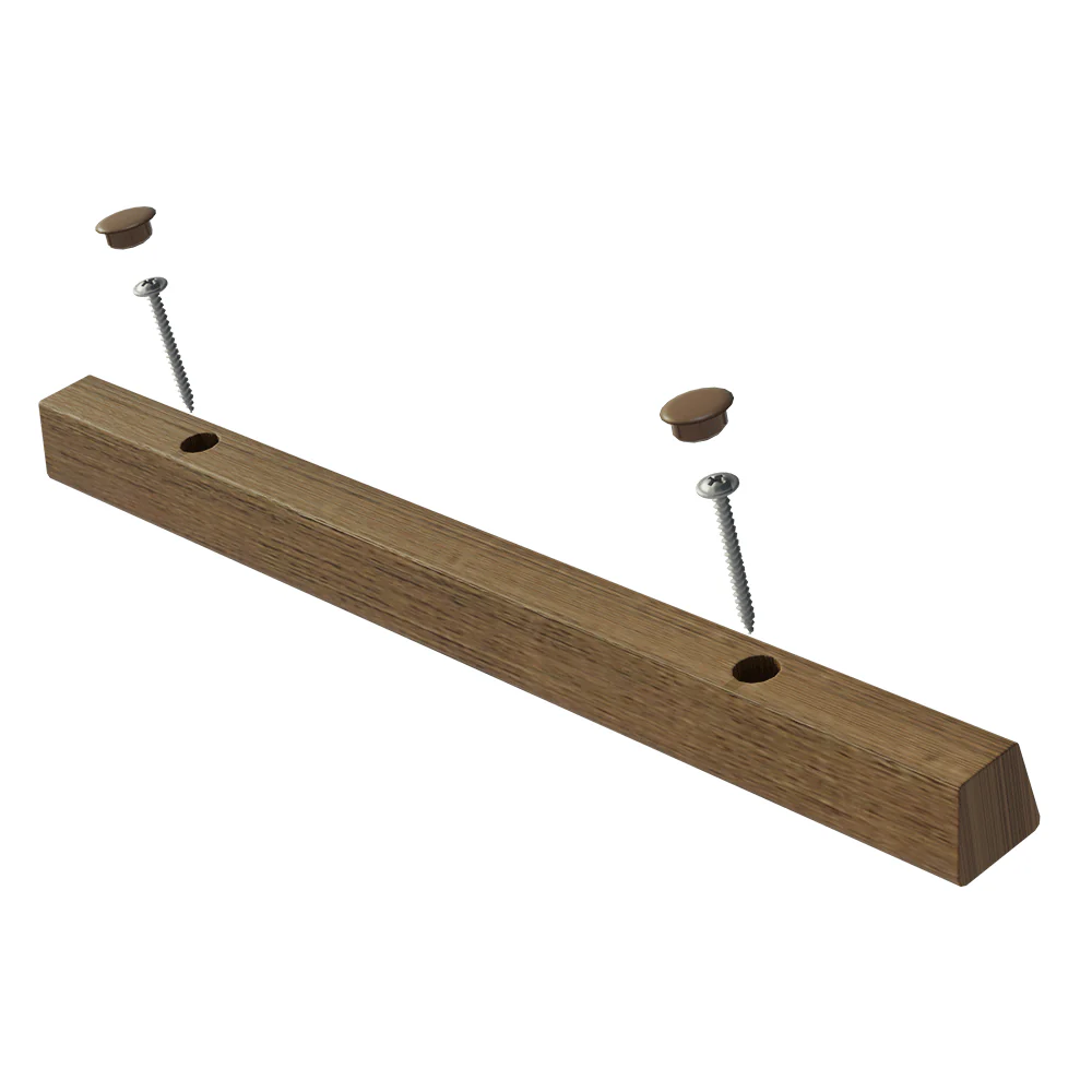 Juego de 2 respaldos de silla tapizados, Marrón - Image 3