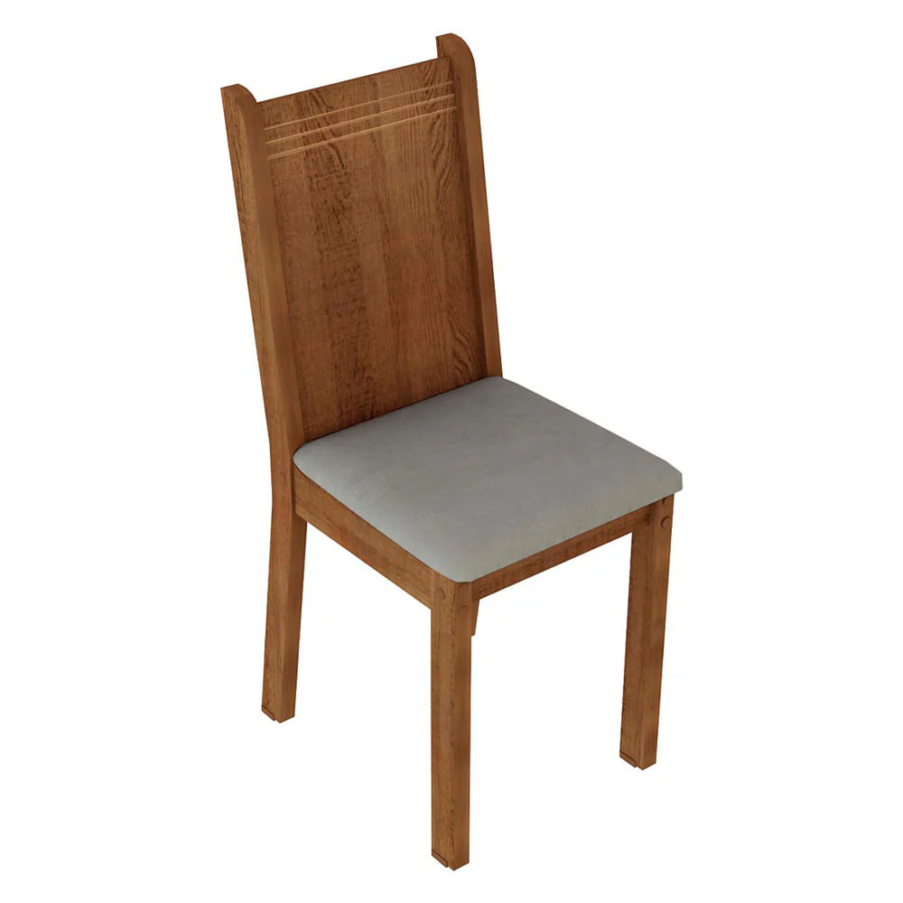 Juego de 4 Sillas 4290 Marrón/Beige - Image 3