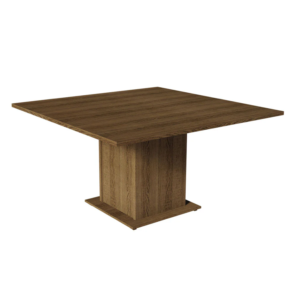 Juego de Comedor con Mesa de Madera y 8 Sillas Marrón/Silver Leila Madesa - Image 6
