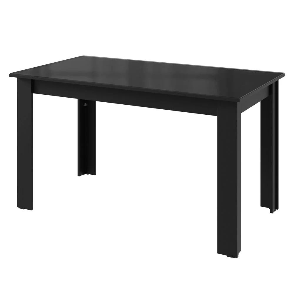 Juego de Comedor con Mesa de Tapa de Vidrio y 4 Sillas Negro/Oxford Antônia Madesa - Image 7