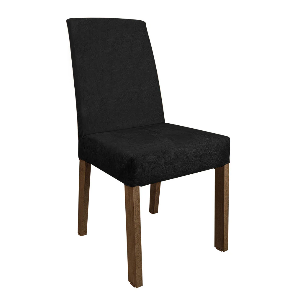 Juego de Comedor con Mesa de Tapa de Vidrio y 4 Sillas Negro/Oxford Antônia Madesa - Image 8
