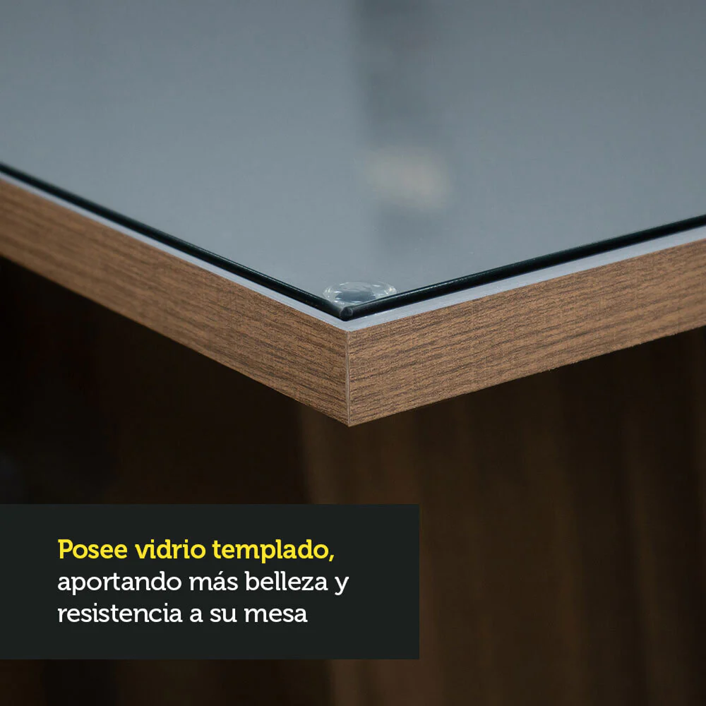 Juego de Comedor con Mesa de Vidrio y 4 Sillas Avril Madesa - Image 6