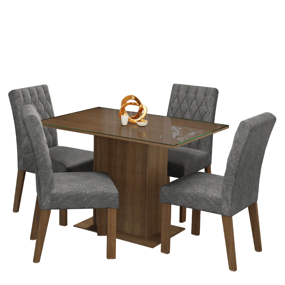 Juego de Comedor con Mesa y 4 Sillas Madesa Reale MS - Image 3