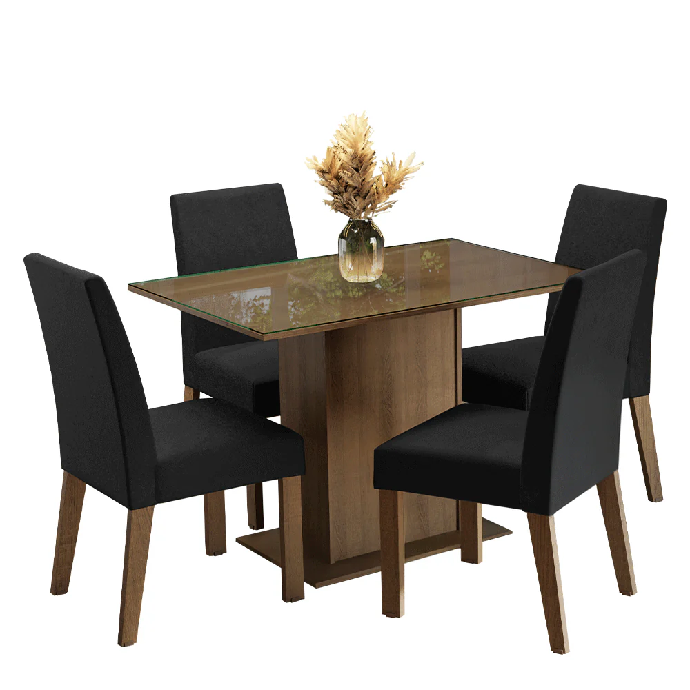 Juego de Comedor con Mesa y 4 Sillas Madesa Zion MN 01 - Image 3