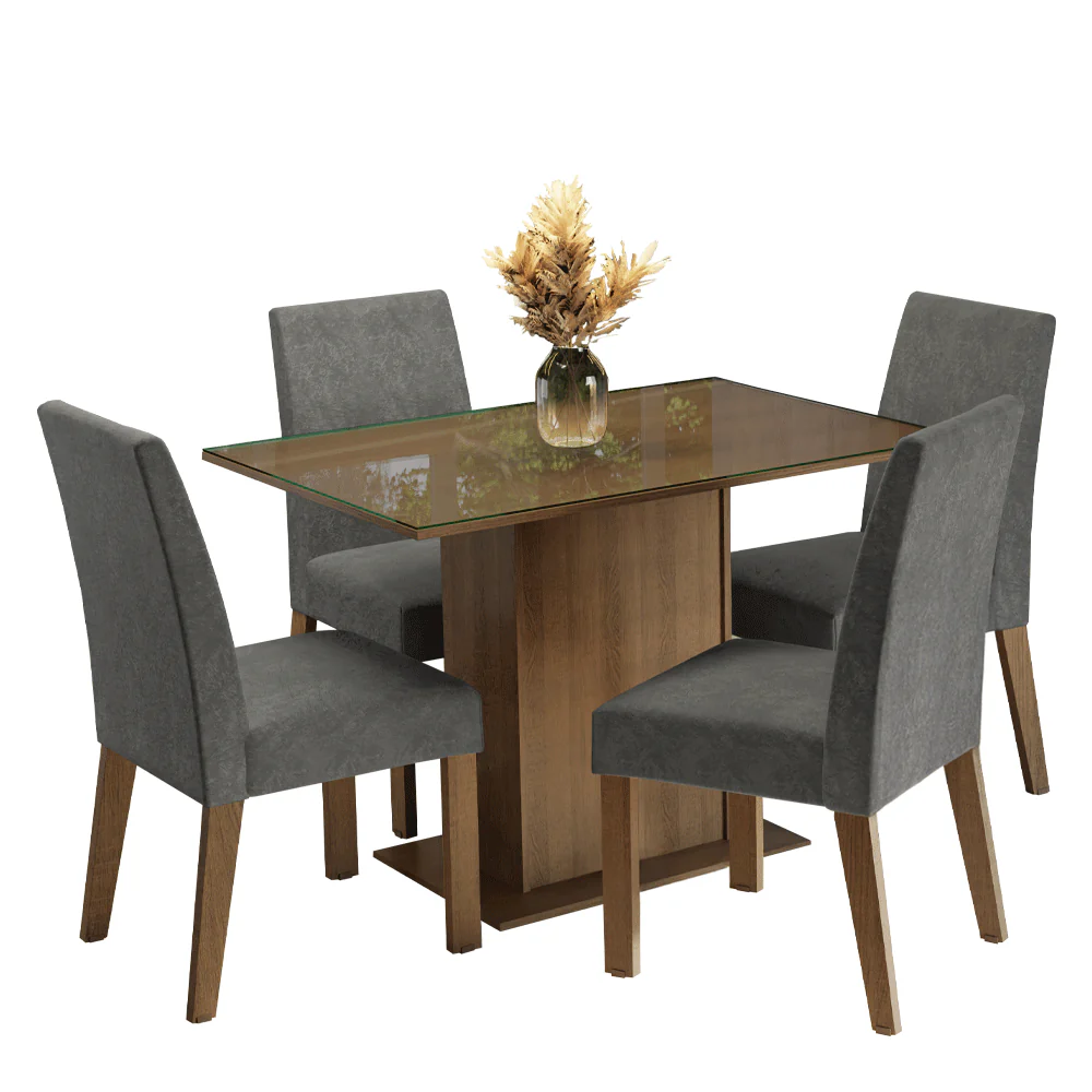 Juego de Comedor con Mesa y 4 Sillas Madesa Zion MS - Image 3