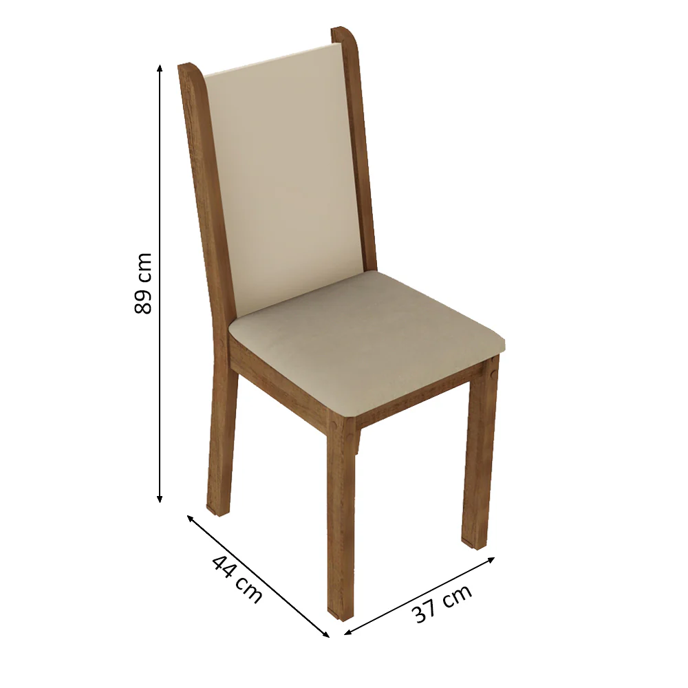 Juego de Comedor con Mesa y 6 Sillas Madesa Ohana MCB - Image 2