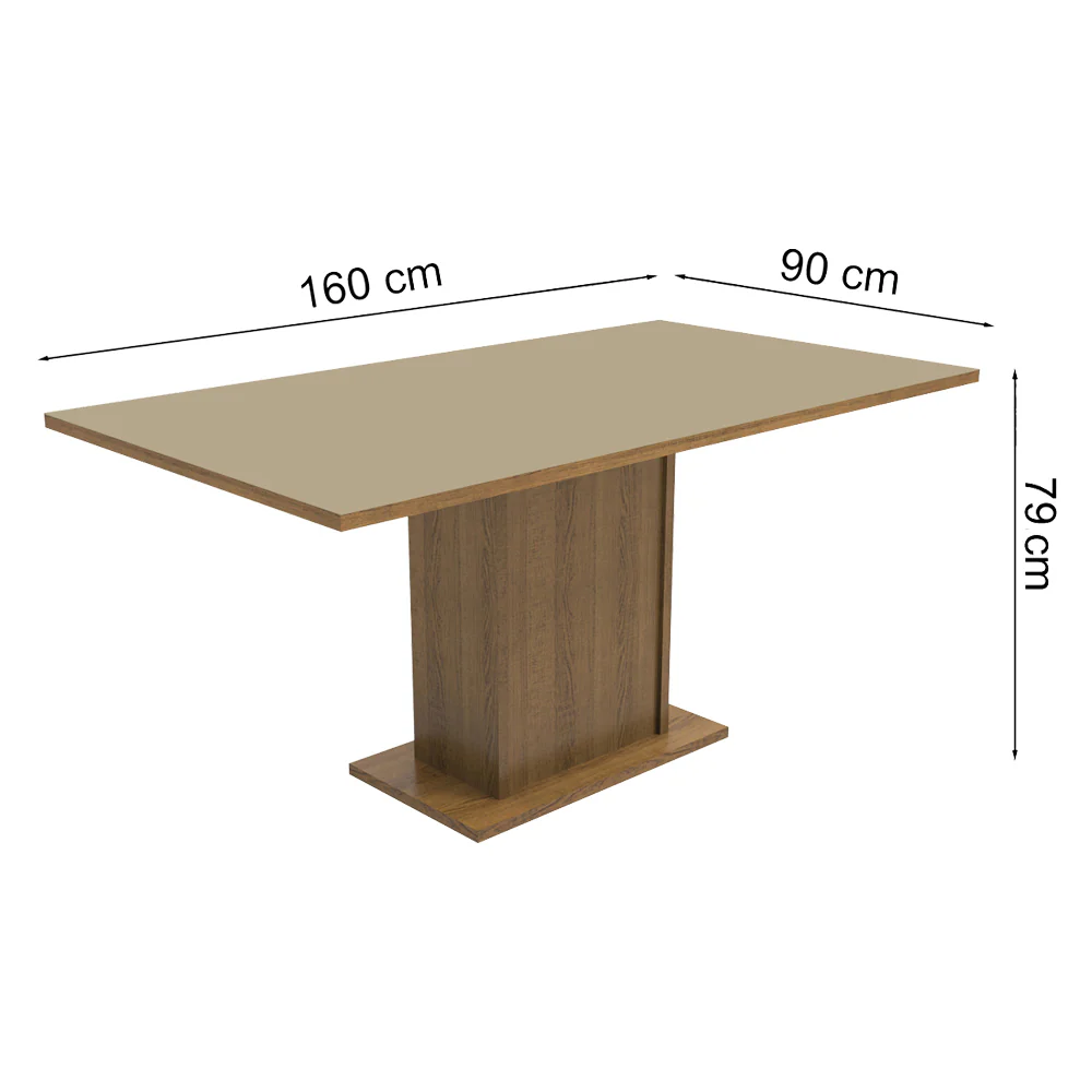 Juego de Comedor con Mesa y 6 Sillas Madesa Ohana MCB - Image 3