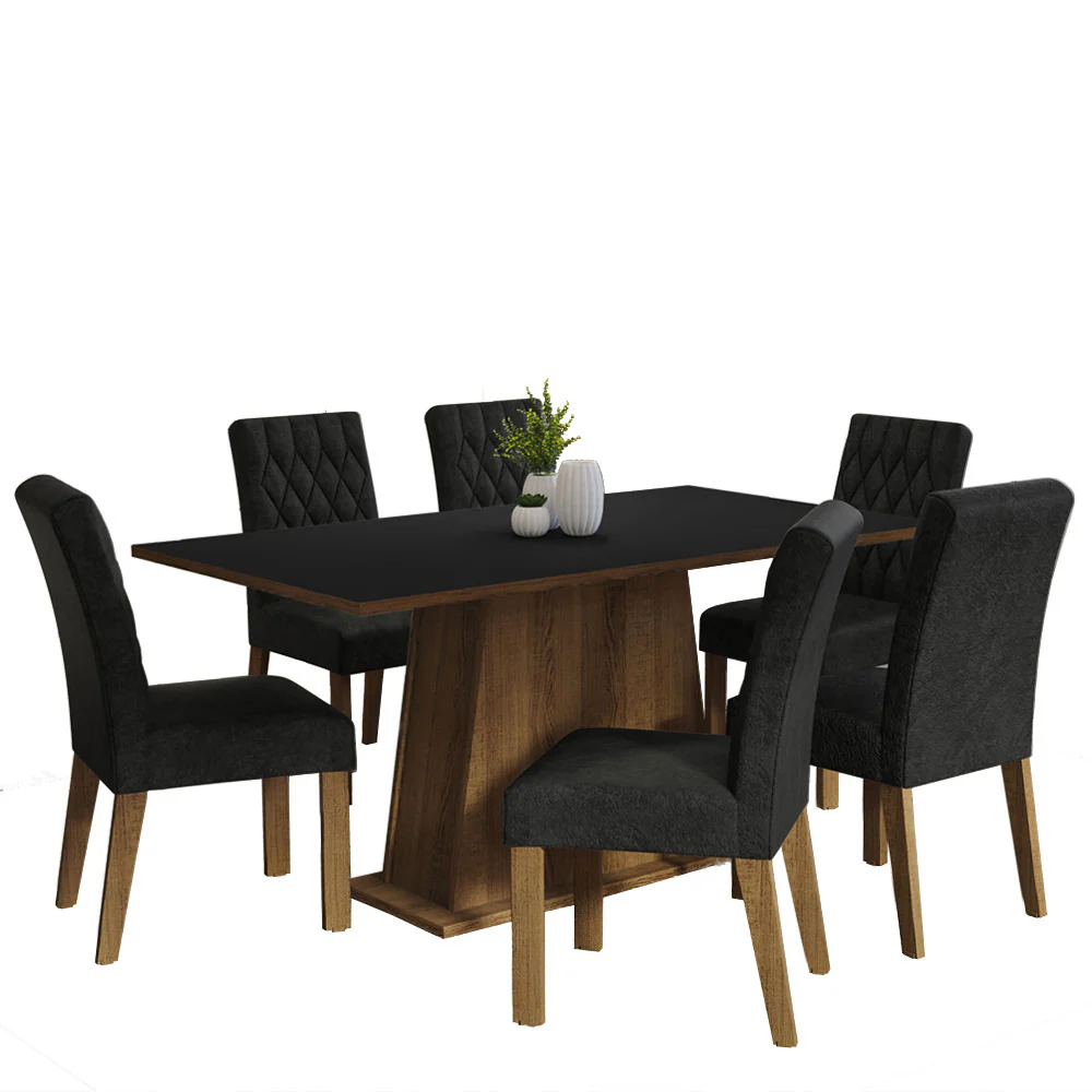 Juego de Comedor con Mesa y 6 Sillas Madesa Oxford MN 04 - Image 3