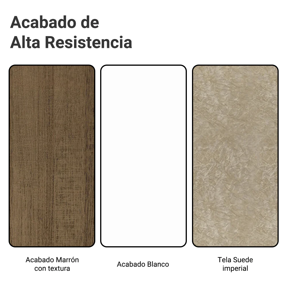 Juego de Comedor Madesa Daniela Mesa Tapa de Madera con 6 Sillas Marrón/Blanco/Imperial - Image 9