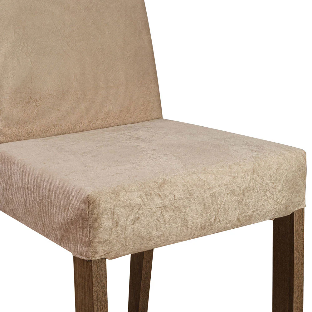 Juego de Comedor Madesa Evelin Mesa con Tapa de Vidrio con 4 Sillas Marrón/Crema/Imperial - Image 8