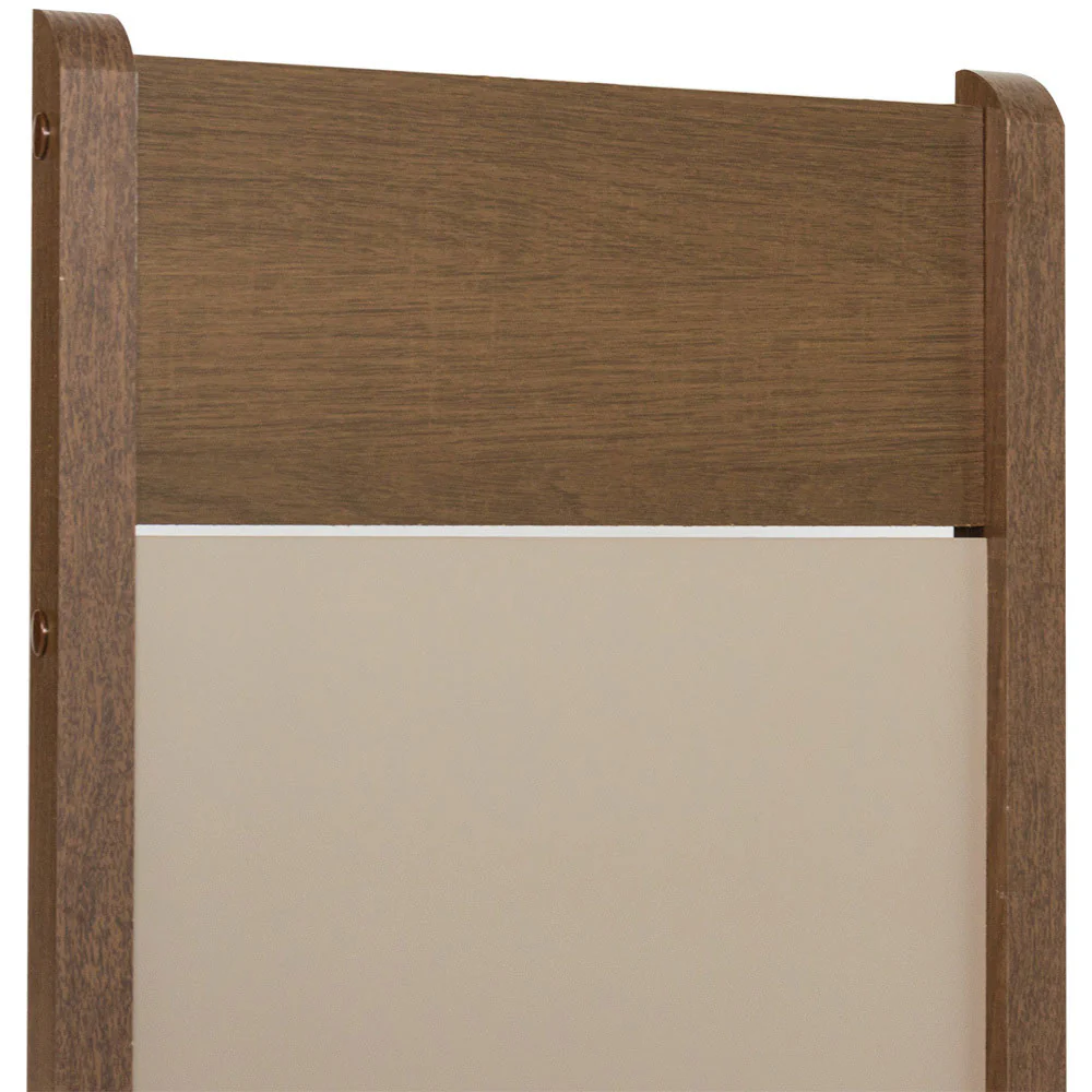 Juego de Comedor Madesa Medelin Mesa Tapa Madera con 6 Sillas Marrón/Crema/Beige - Image 4