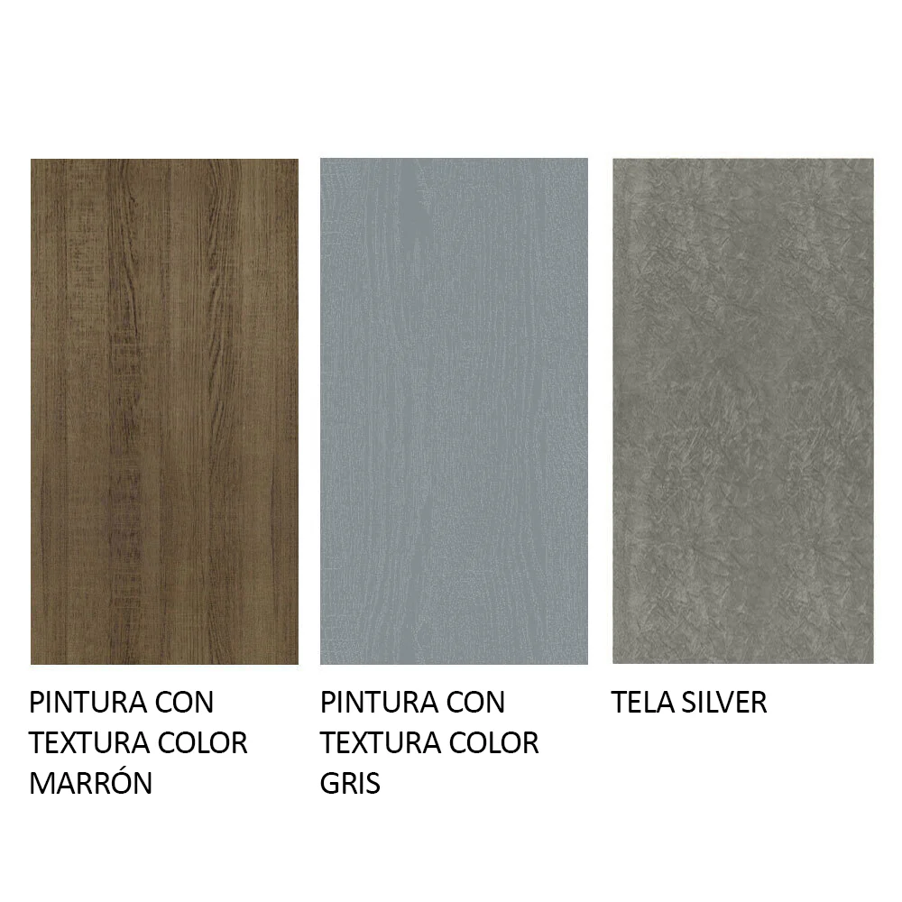 Juego de Comedor Mesa con Tapa de Madera 4 Sillas Marrón/Gris/Plata Ashley Madesa - Image 10
