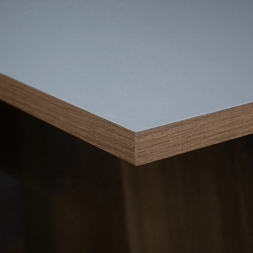Juego de Comedor Mesa con Tapa de Madera 4 Sillas Marrón/Gris/Plata Ashley Madesa - Image 6