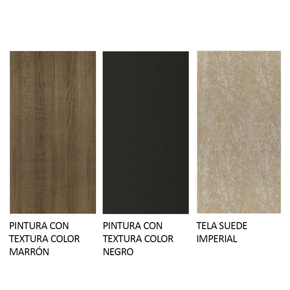 Juego de Comedor Mesa con Tapa de Madera 4 Sillas Marrón/Negro/Imperial Keila Madesa - Image 10