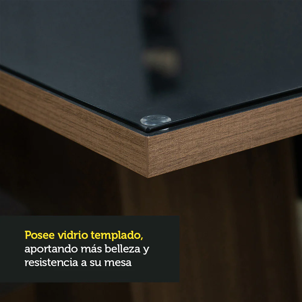 Juego de Comedor Mesa de Vidrio 4 Sillas Madesa Oxford 10 MN - Image 6