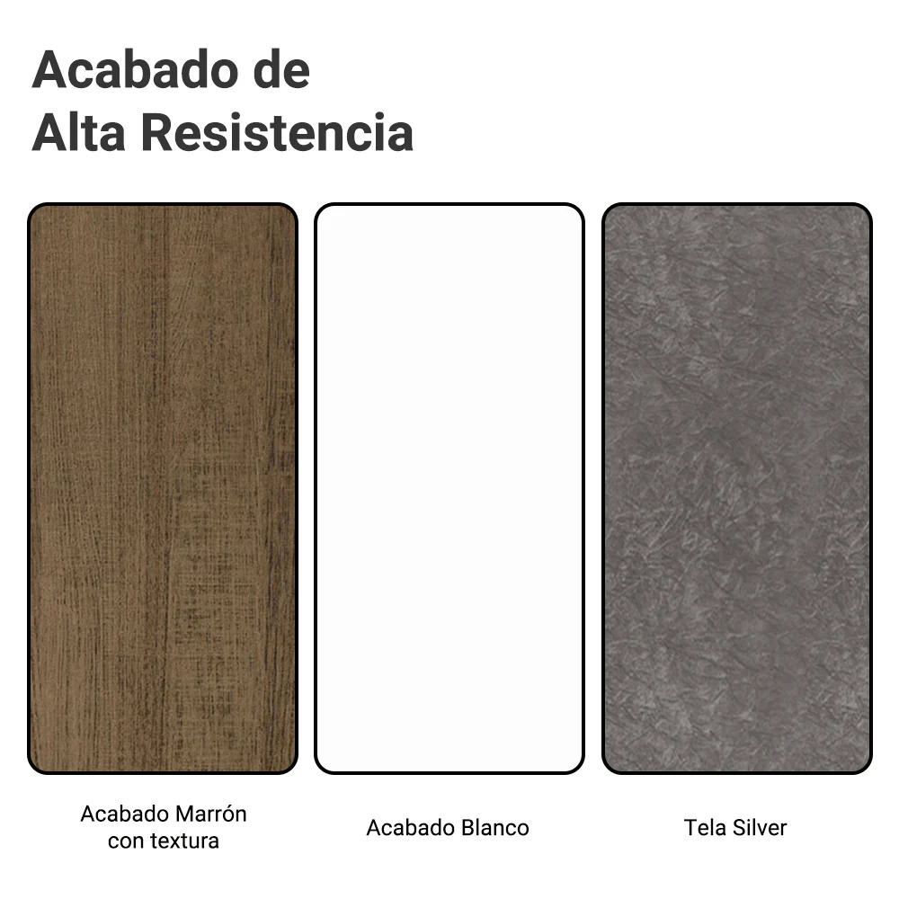 Juego de Comedor Mesa Tapa de Madera 6 Sillas Marrón/Blanco/Silver Renata Madesa - Image 10