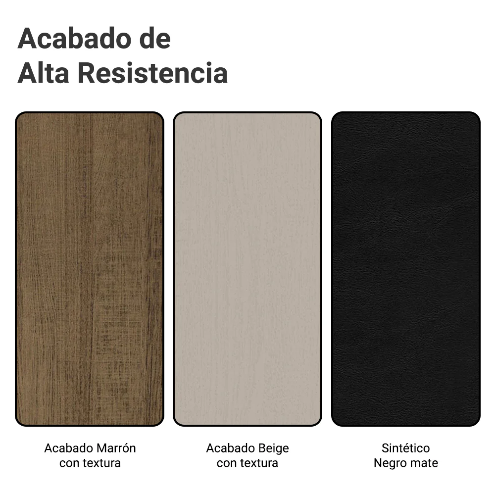 Juego de Comedor Mesa Tapa de Madera 6 Sillas Marrón/Crema/Negro Sharon Madesa - Image 9