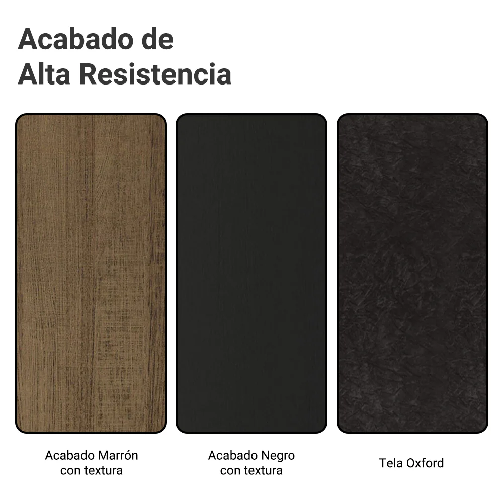 Juego de Comedor Mesada de Madera 4 Sillas Talita Marrón/Negro/Oxford - Image 9