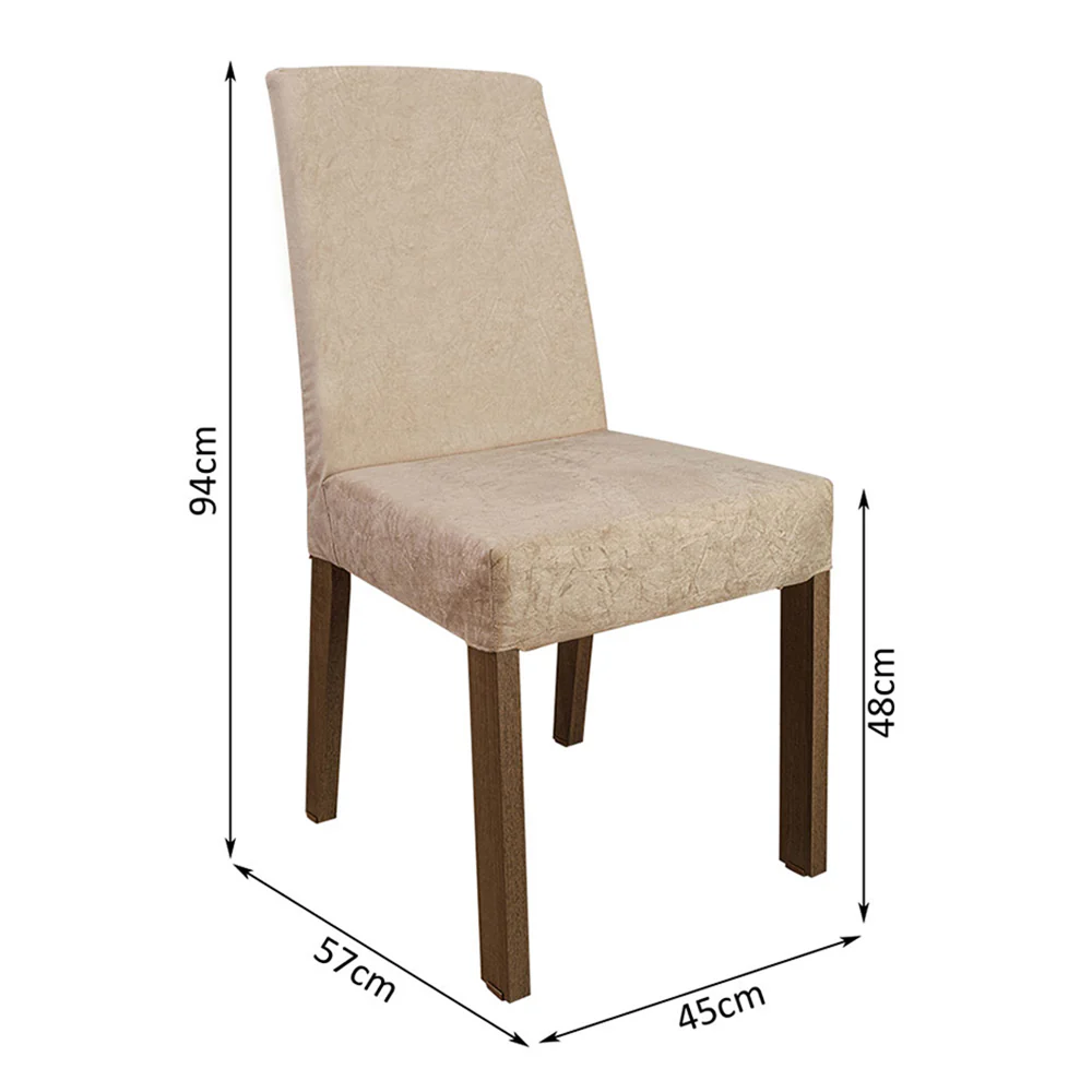 Juego de Comedor Mesada de Madera 8 Sillas Doris Marrón/Imperial - Image 2