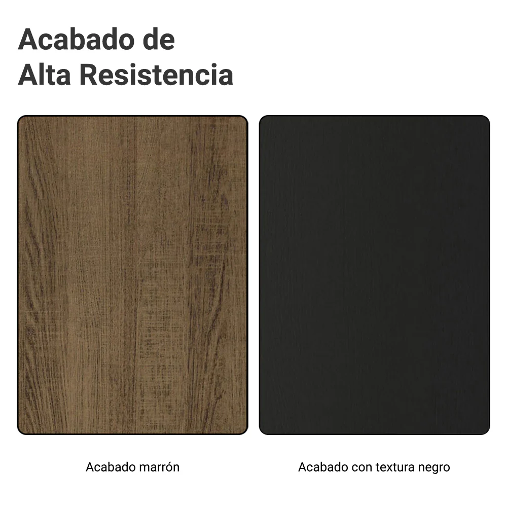 Kit Bajo Mesada + Cristalero 70cm Marrón/Negro Glamy Madesa 02 - Image 8
