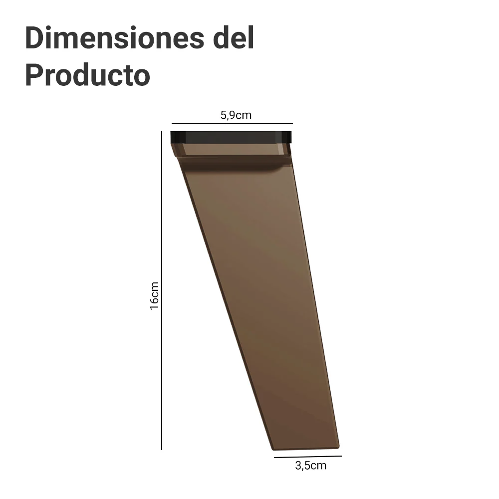 Kit con 4 Patas de Polipropileno Bronce para Cocinas Nice - Image 2