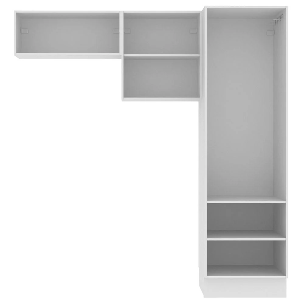 Kit Lavadero Madesa Acordes 100% MDF con 2 Alacenas y Despensero Blanco Brillante - Image 8