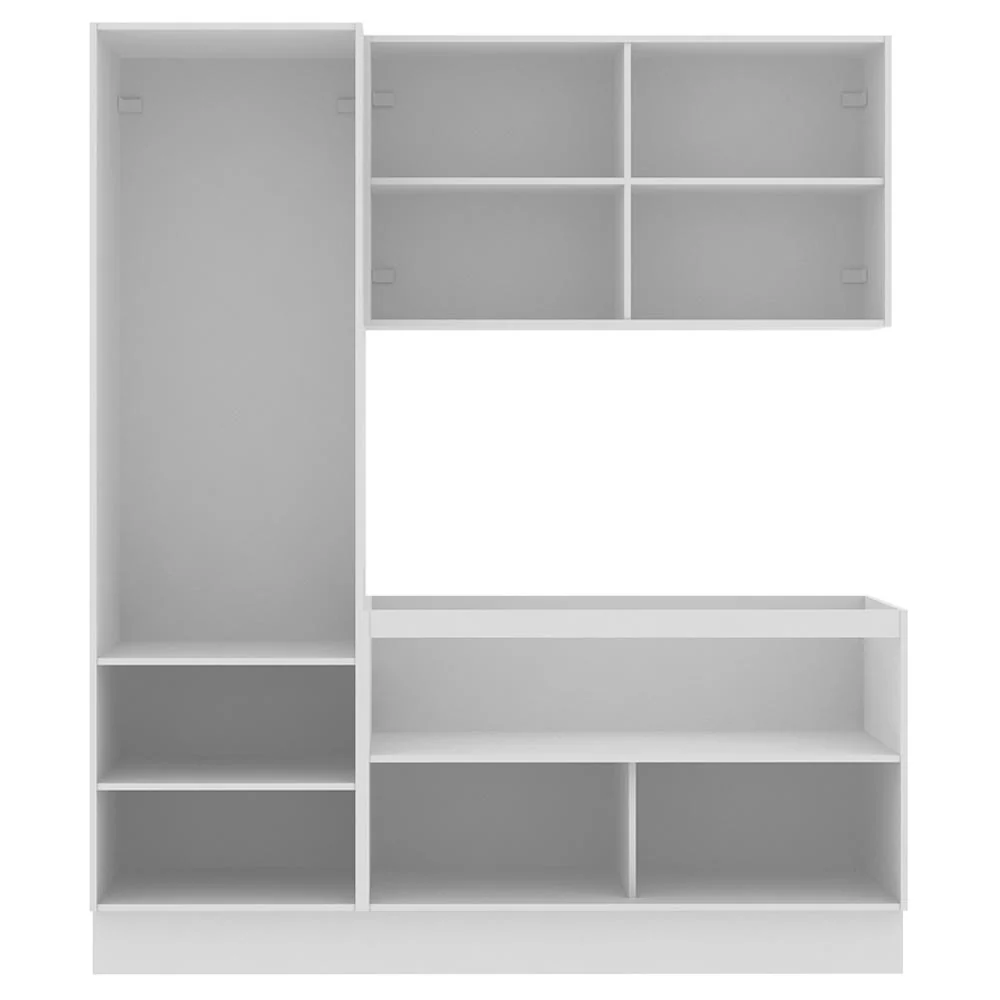 Kit Lavadero Madesa Acordes 100% MDF con Alacena y Bajo Mesada Blanco Brillante - Image 8