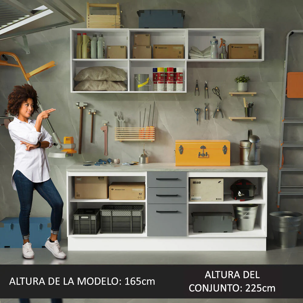Kit Mueble para Garaje Multiuso Madesa Agata 200cm MG - Image 5