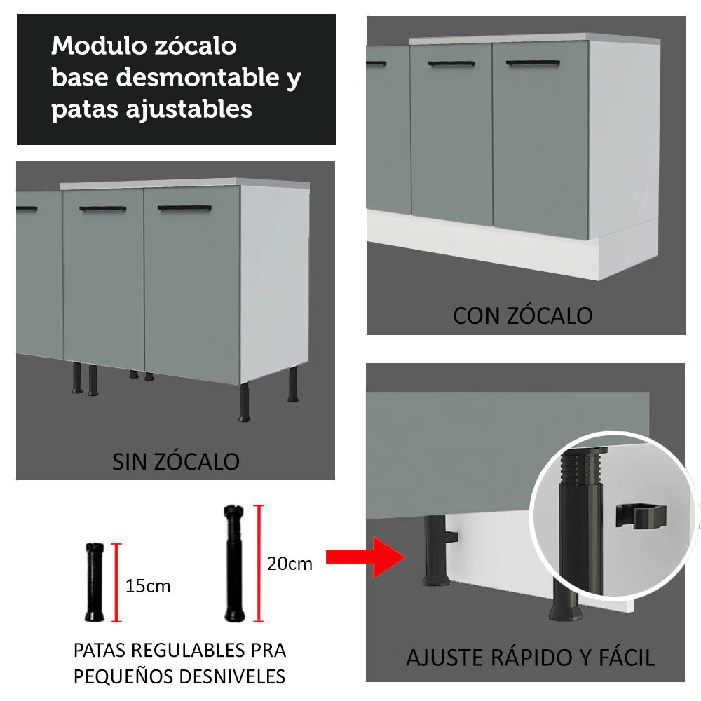 Kit Mueble para Garaje Multiuso Madesa Agata 200cm MG - Image 8