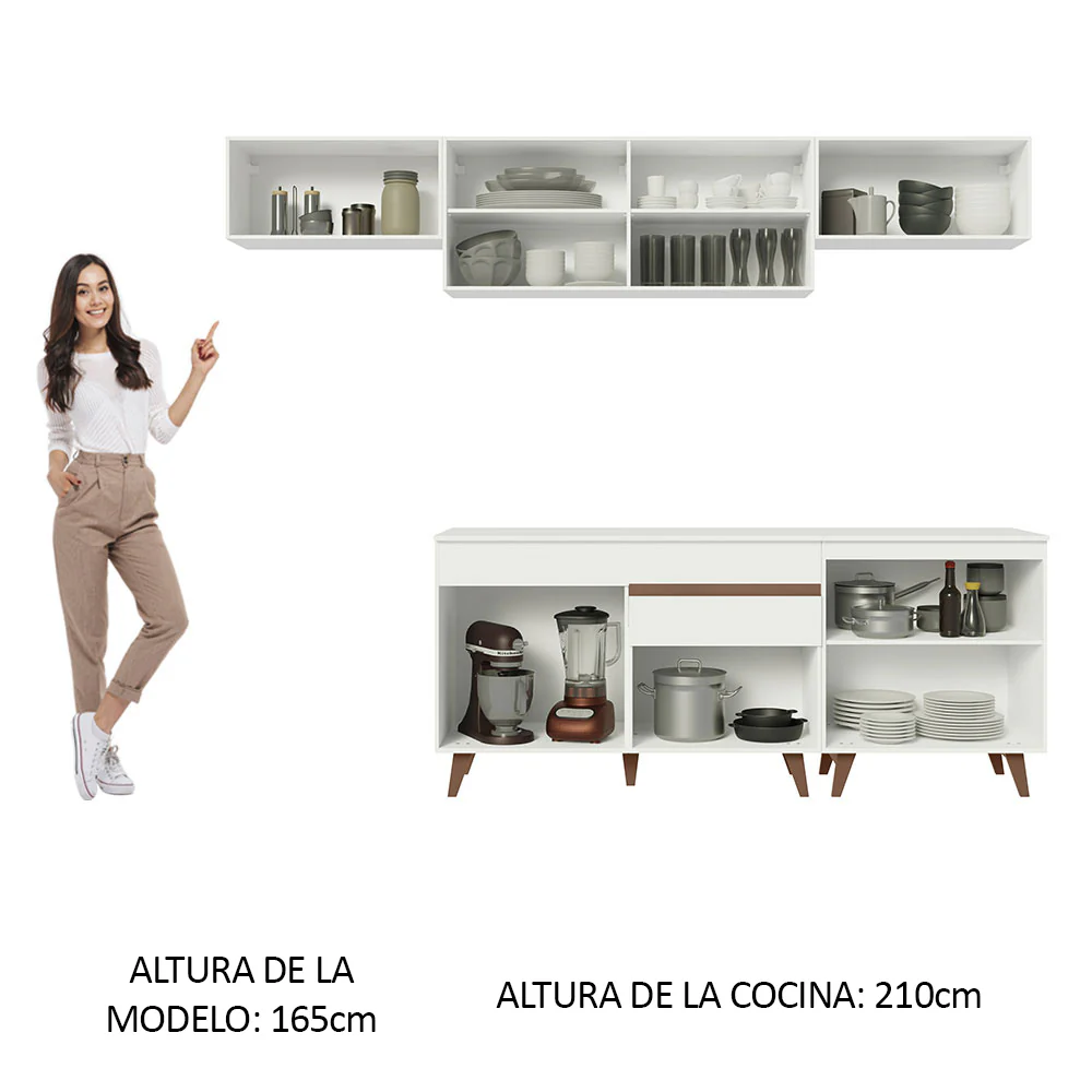 Combo completo de Cocina 260 cm Reims Blanco 10 - Image 5