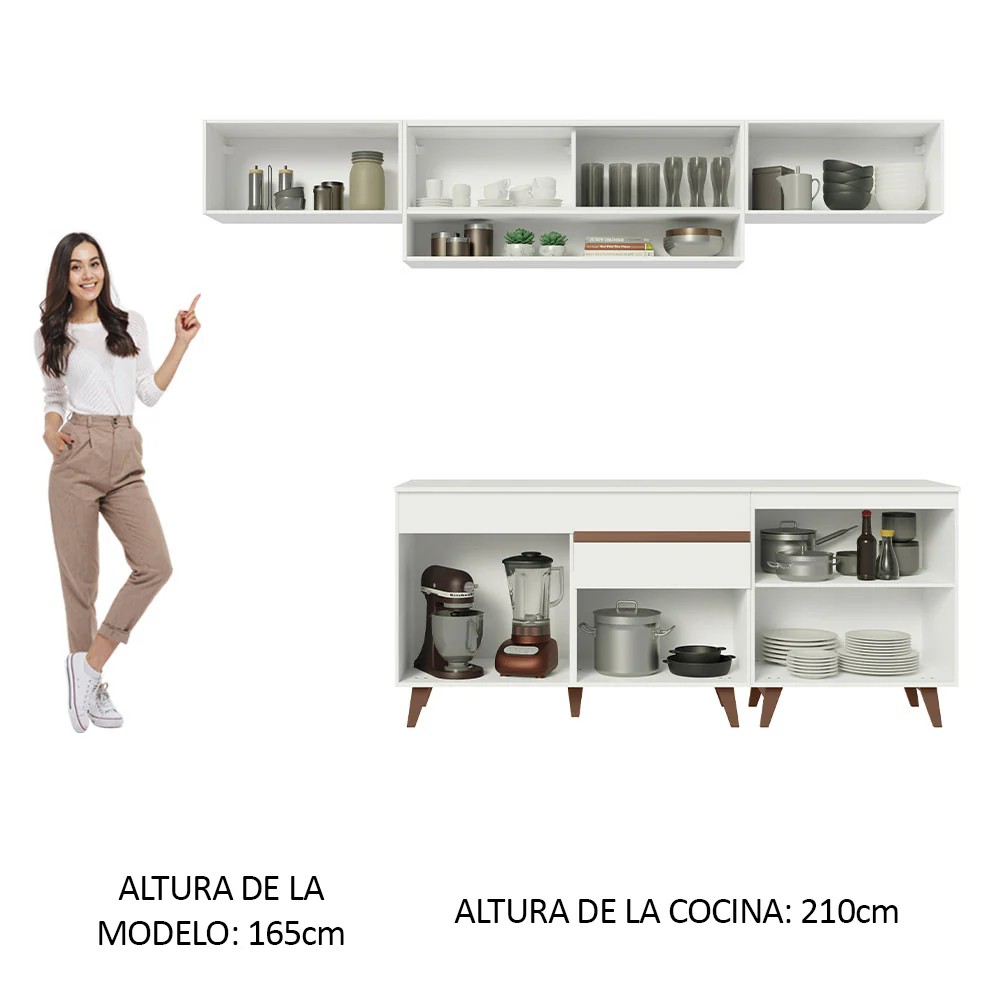 Combo completo de Cocina 260 cm Reims Blanco 11 - Image 5