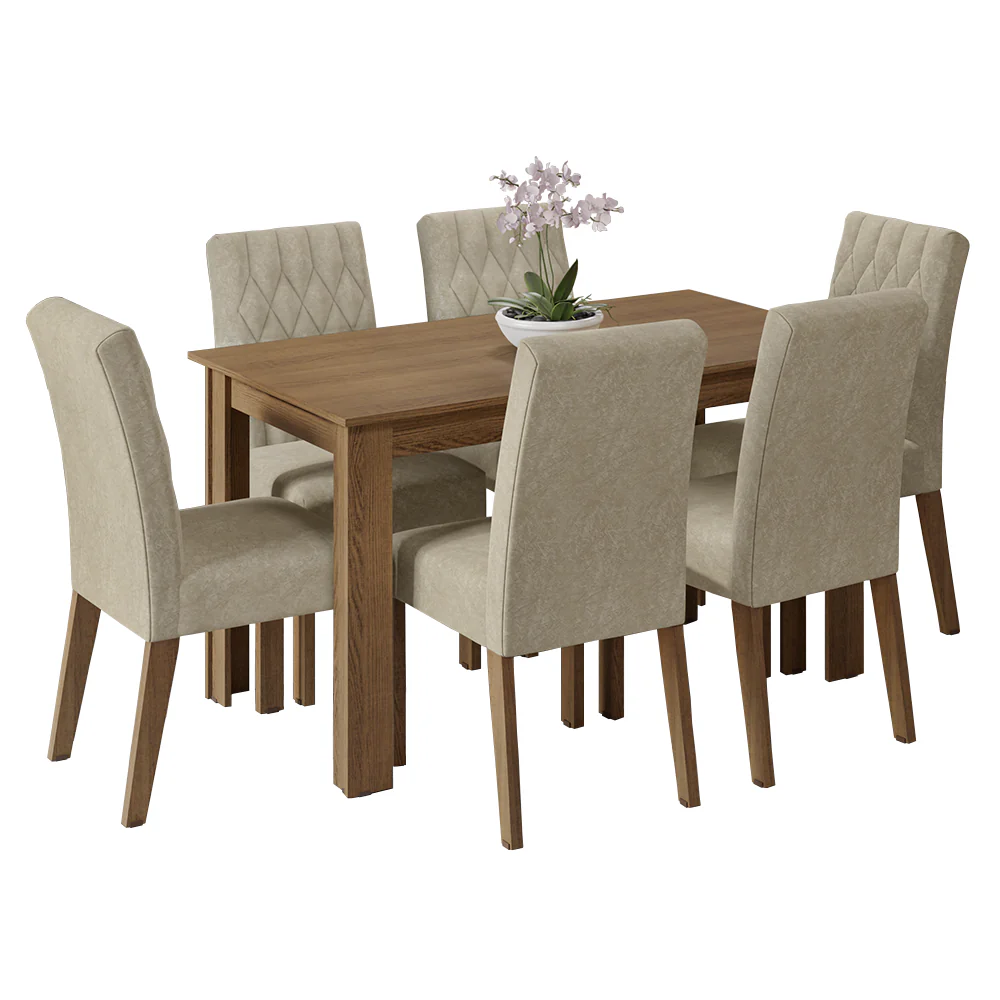 Juego de Comedor con 6 Sillas Madesa Allegro MI - Image 3