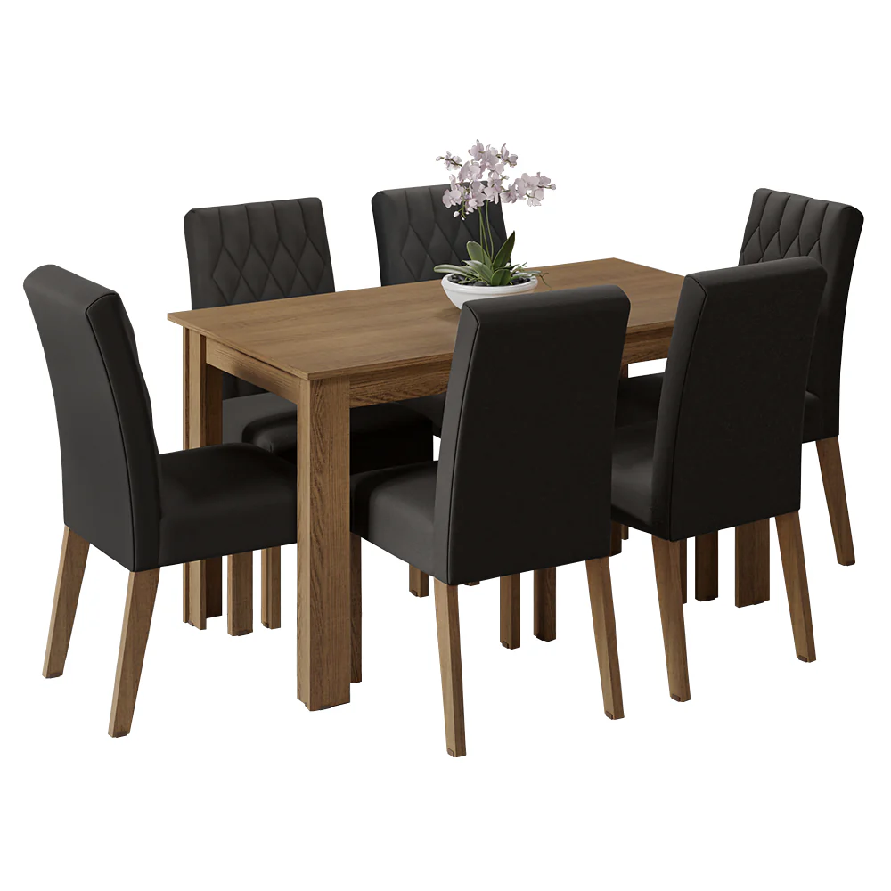 Mesa de Comedor con Mesa y 6 Sillas Madesa Allegro MN 01 - Image 3