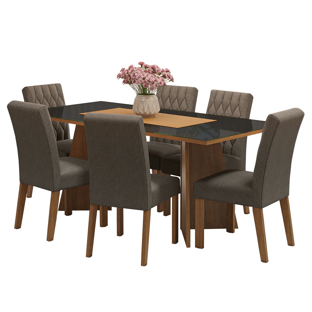 Mesa de Comedor con Mesa y 6 Sillas Marissa Madesa MG - Image 4