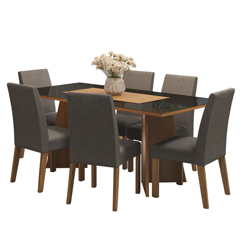 Mesa de Comedor con Mesa y 6 Sillas Valerie Madesa MG - Image 4