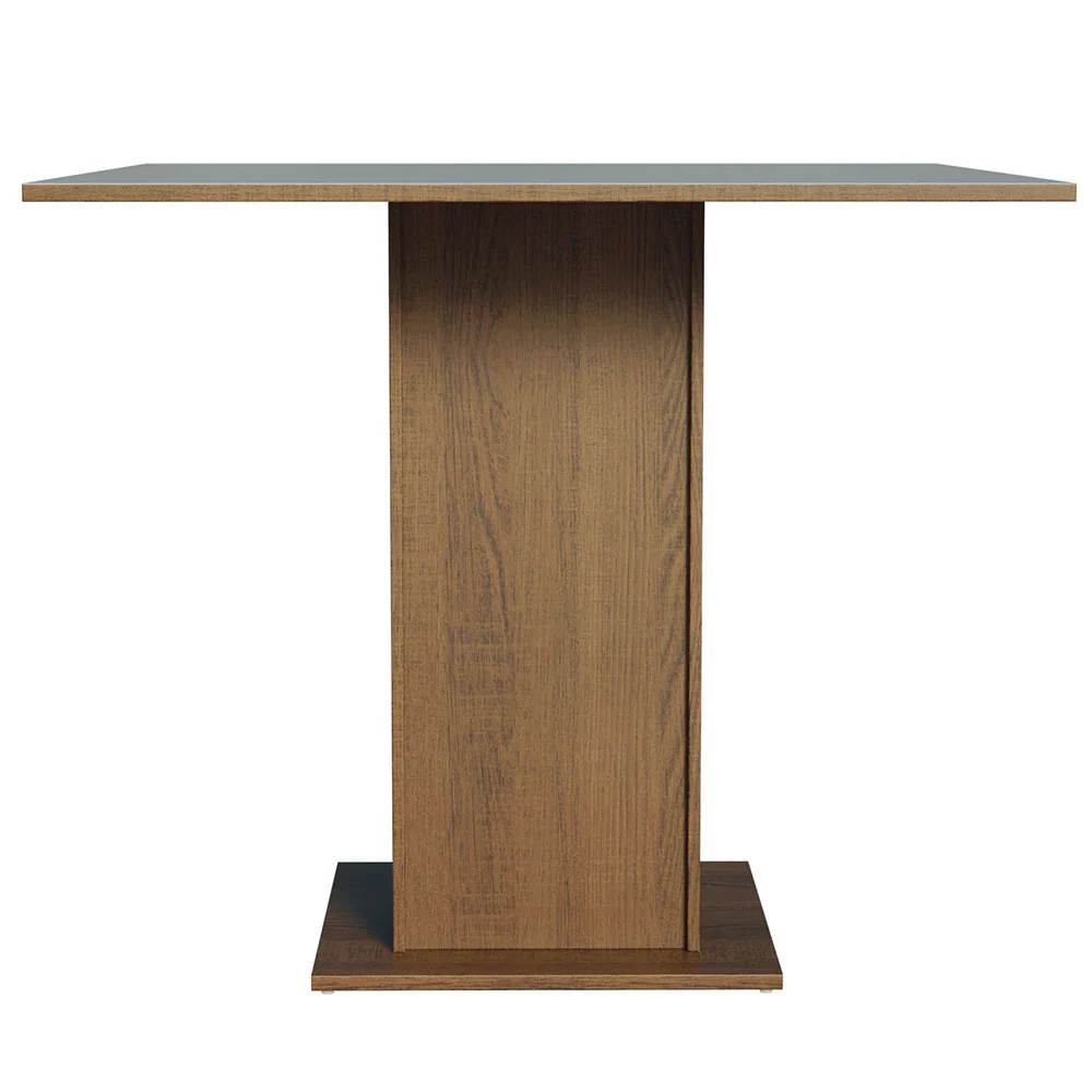 Mesa de Comedor Cuadrada con Tapa de Madera 5363 Marrón/Gris - Image 3