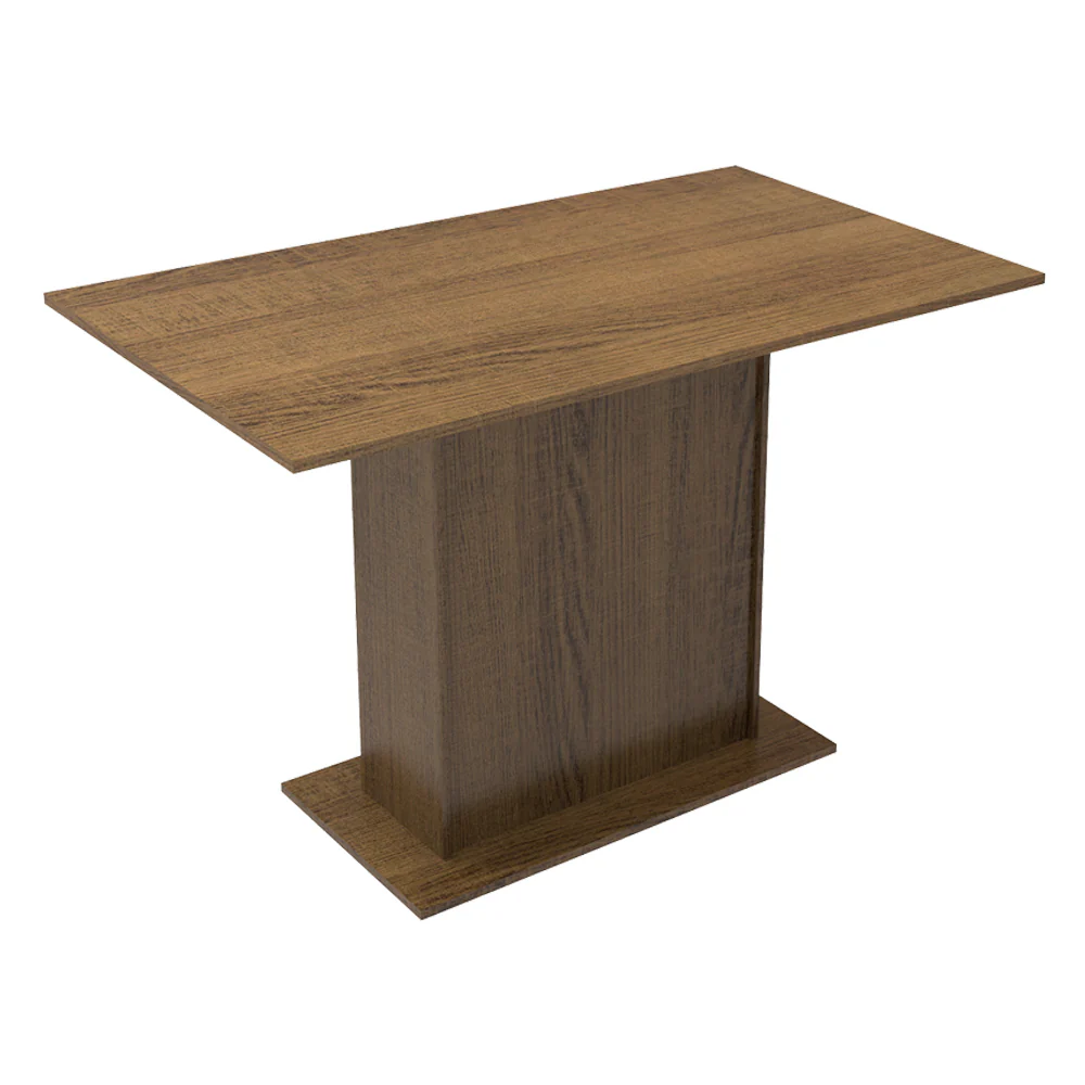 Mesa de Comedor Rectangular con Tapa de Madera 5329 Marrón