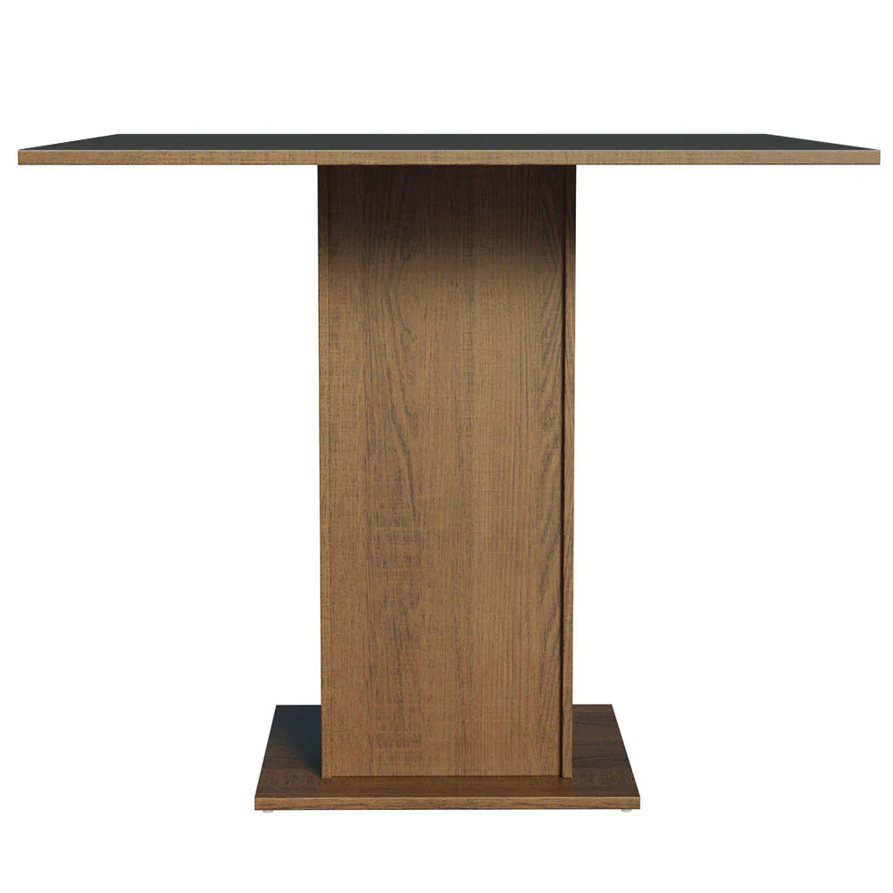 Mesa de Comedor Rectangular con Tapa de Madera 5363 Marrón/Negro - Image 3