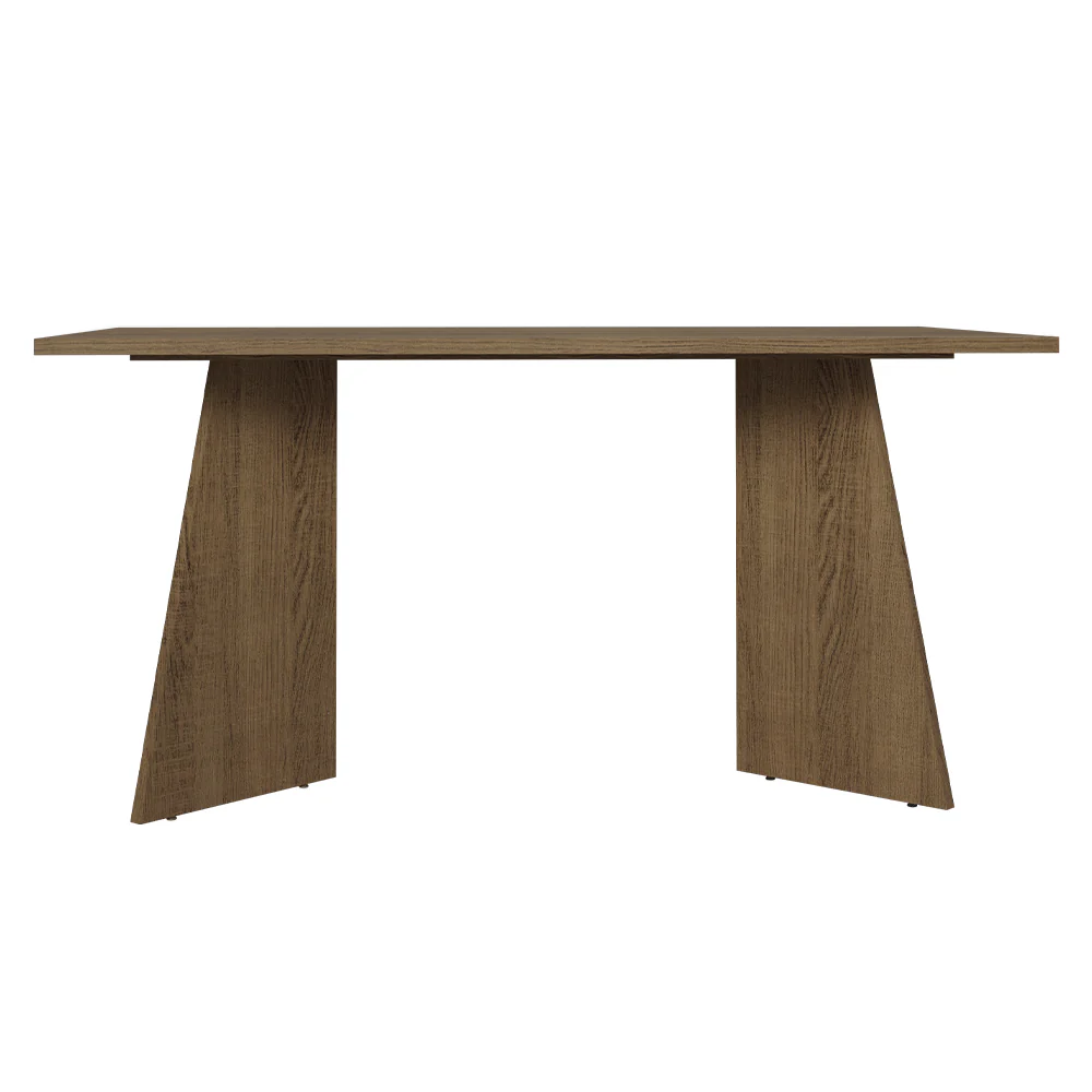 Mesa de Comedor Rectangular con Tapa de Madera 5389 Marrón - Image 4