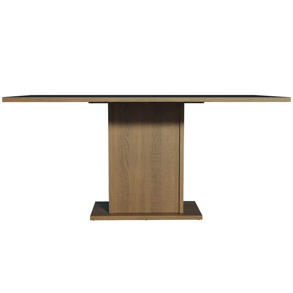 Mesa de Comedor Rectangular con Tapa de madera marrón/Negro 5275 - Image 3