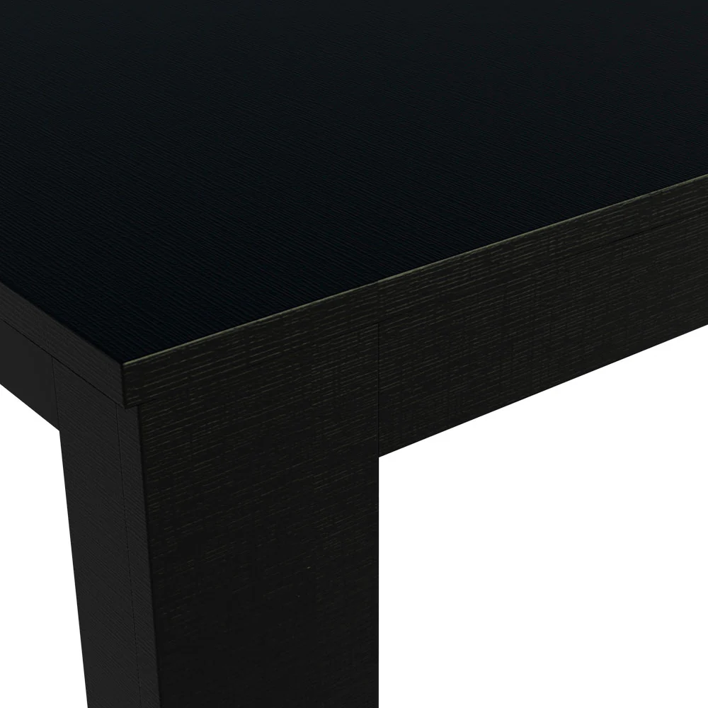 Mesa de Comedor Rectangular Tapa de Madera 5231 Negro - Image 5
