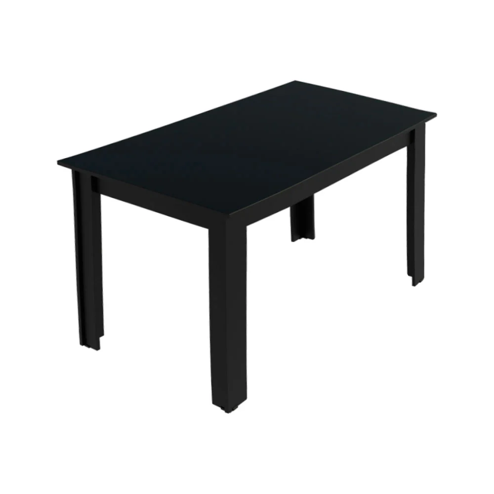Mesa de Comedor Rectangular Tapa de Madera 5231 Negro - Image 6