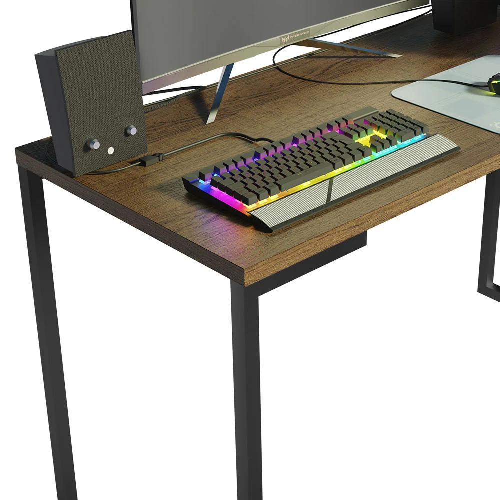 Mesa de Escritorio Industrial 120cm Marrón Madesa - Image 6