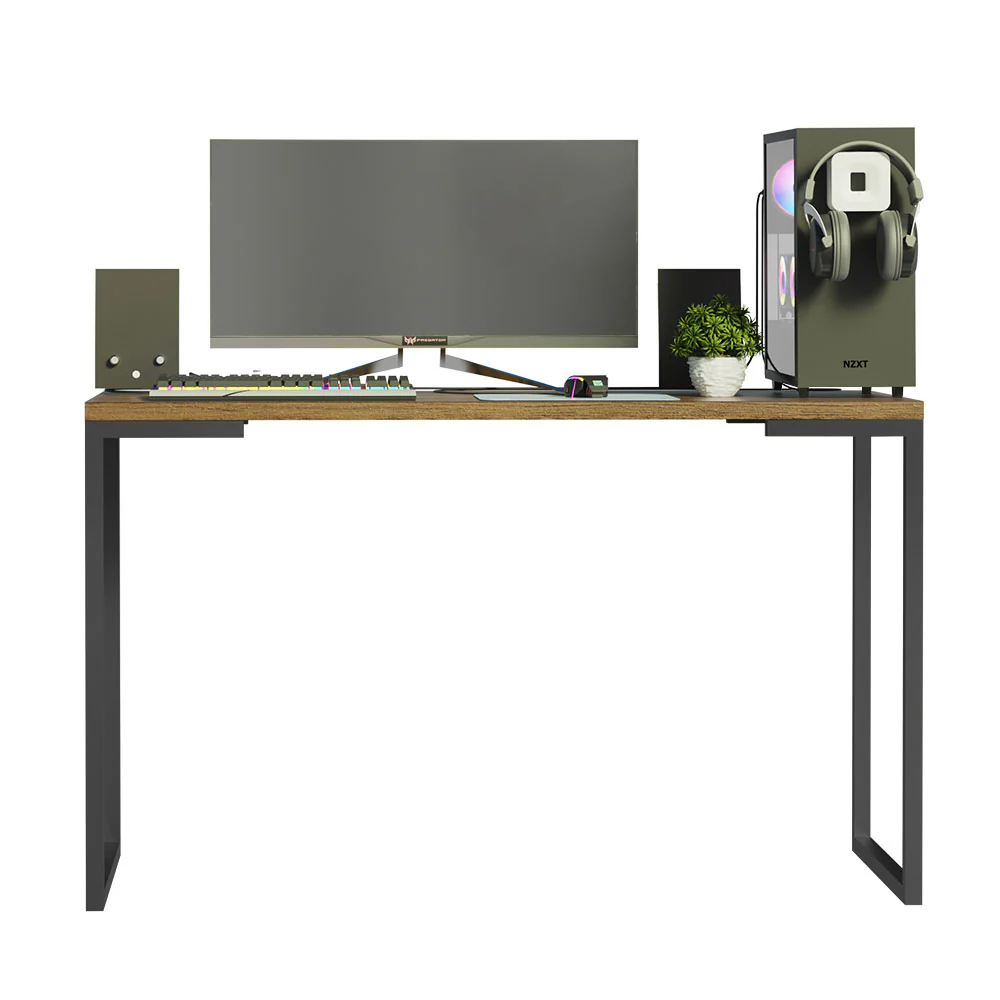 Mesa de Escritorio Industrial 120cm Marrón Madesa - Image 8