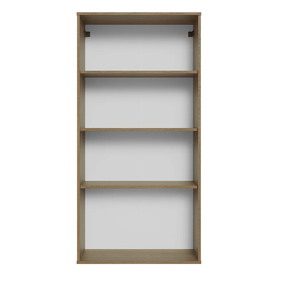 Mueble de Cocina Cristalero 70 cm 2 Puertas de Vidrio Marrón - Image 4