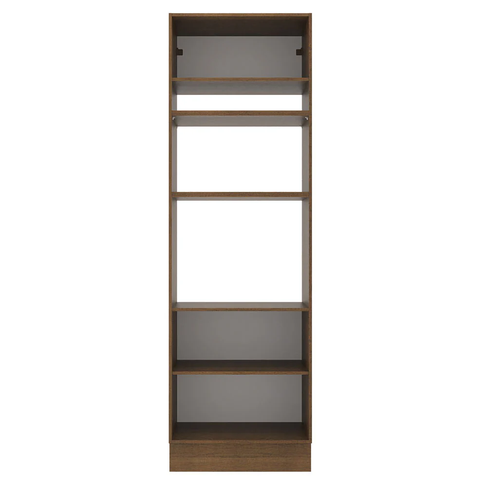 Mueble de cocina para Horno/ Microondas 70 cm Sin cajones 3 Puertas Agata Marrón/Crema - Image 8